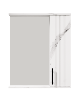 Шкаф-зеркало подвесной Мантуя 70х60х13см монте белый