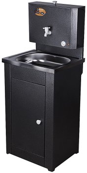 Умывальник с тумбой Вихрь 17 л серебряный/красный Умывальник с тумбой Вихрь 17 л серебряный/красный