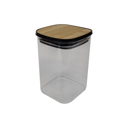 Банка для сыпучих продуктов Атрибут BAMBOO 1л стекло