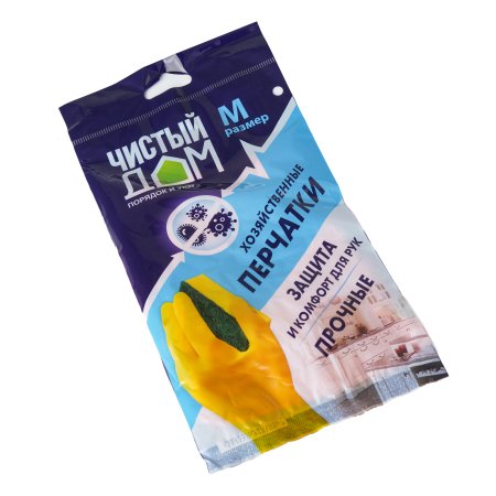 Перчатки латексные MasterHouse Чистый дом р.M, 1 пара