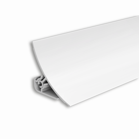 Плинтус для столешницы 3м ПВХ белый глянец