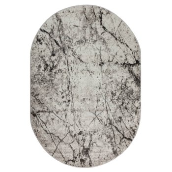 Ковер интерьерный Агата овал 2,3х1,6м серый