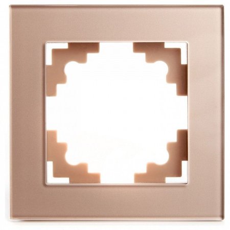Рамка STEKKER Катрин 1 пост, цвет шампань, арт. GFR00-7001-02