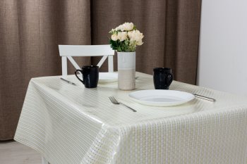 Клеенка в рулонах ПВХ 20х 1,35м цвет бежевый