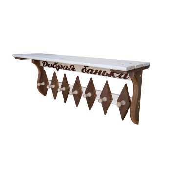 Полка настенная Лесдар 63х20 см липа