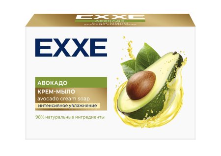 Мыло туалетное Exxe 90г Авокадо 1шт