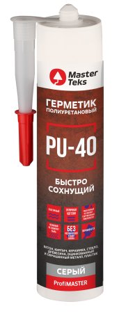 Герметик быстросохнущий MasterTeks ProfiMaster PU полиуретановый серый 280 мл