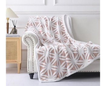 Плед Belezza Зимнее кружево 200х180см микрофибра двуспальный Плед Belezza Зимнее кружево 200х180см микрофибра двуспальный