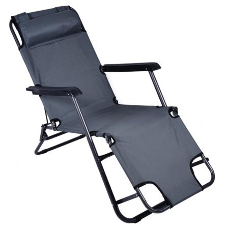 Шезлонг складной ЧД C3030-2 92х178х60см серый