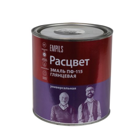 Эмаль алкидная универсальная ПФ-115 Расцвет Эмпилс черная 2,7 кг
