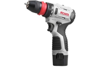 Дрель-шуруповерт аккумуляторная РЕСАНТА ДА-12-2ЛК-Б Li-lon 12В 1x2Ач 45Нм