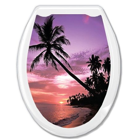 Сиденье для унитаза Закат пластик цвет белый
