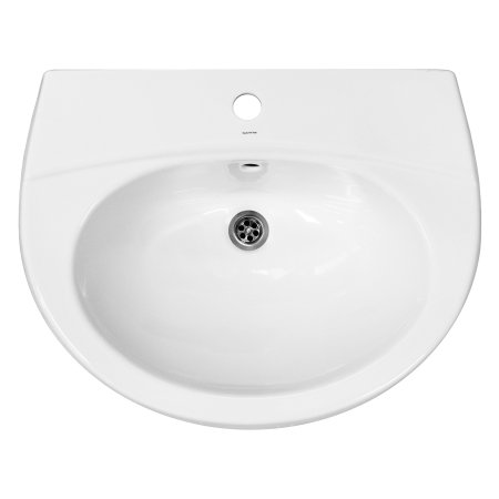 Раковина Sanita Виктория фарфор 616мм полукруглая цвет белый