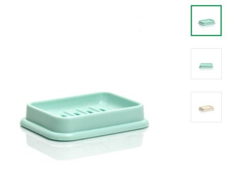 Мыльница С778 пластик цвет голубой настольная