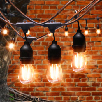 Гирлянда для улицы белт-лайт 9,5м белый теплый 20 LED ламп черный провод