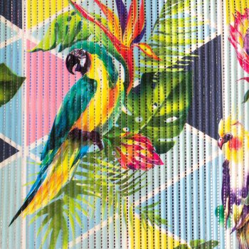 Коврик рулонный для ванной 65см Попугай зеленый Villina Коврик рулонный для ванной 65см Попугай зеленый Villina