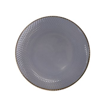 Тарелка десертная 27,2 см Ornament Dark grey цвет серый