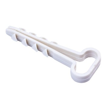 Дюбель-хомут КВТ плоский 10-5мм полиамид белый 100шт.