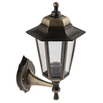 Светильник садово-парковый настенный ЭРА НБУ 06 "Леда 1" бронза E27 1х60Вт