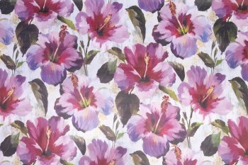 Клеенка ПВХ Adèle Цветы мультиколор/зеленый фон 1,4х20м