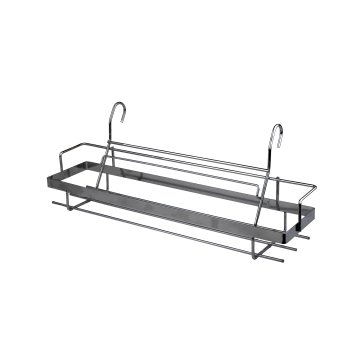 Полка для специй AN52-128 цельный цвет хром 38см 140 мм 1 шт