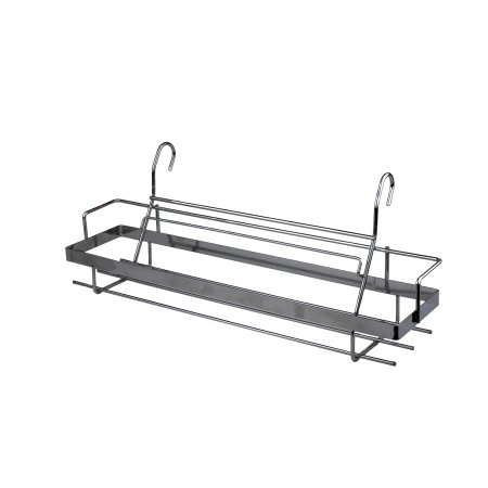 Полка для специй AN52-128 цельный цвет хром 38см 140 мм 1 шт