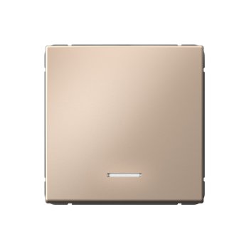 Выключатель встраиваемый Systeme Electric ARTGALLERY 1 кл. песочный, с подсветкой, арт. GAL001213s