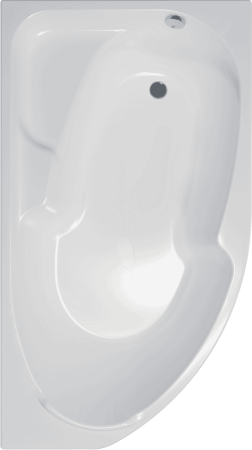 Ванна София акриловая 170х95см с каркасом, переливом, панелью левая