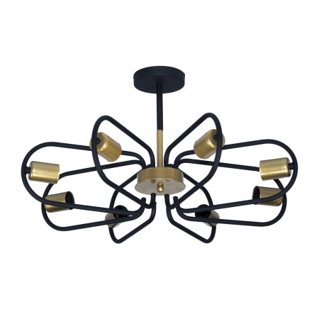 Люстра Элетех Солей E27х8шт цвет черный