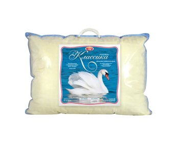 Подушка Лебяжий пух 70х50см лебяжий пух