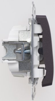 Переключатель встраиваемый Schneider Electric Glossa 1 кл. шоколад, арт. GSL000861