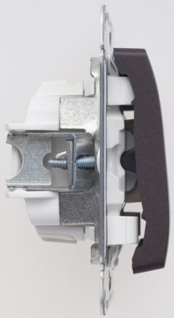 Переключатель встраиваемый Schneider Electric Glossa 1 кл. шоколад, арт. GSL000861