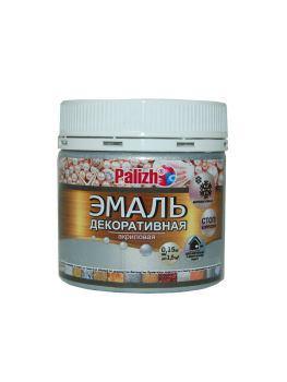 Эмаль акриловая декоративная Palizh серебро 0,15 кг