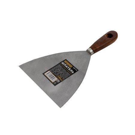 Шпатель малярный Korvus 140мм, деревянная ручка