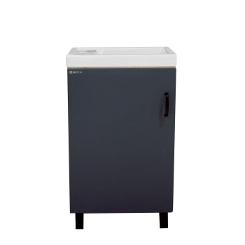 Тумба напольная Тимбер 68х45х26см цвет серый матовый