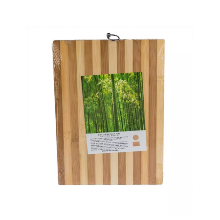 Доска разделочная подвесная 36х26см 13мм бамбук цвет коричневый