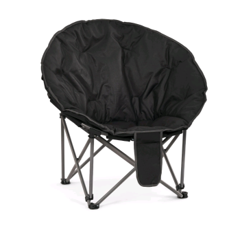 Кресло складное ЧД Nolita Луна 86х70х82см черный