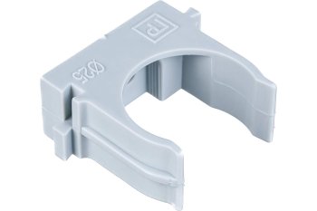 Держатель для труб 25 мм Промрукав серый уп.100шт. арт.PR.02725