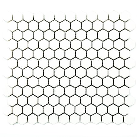 Мозаика Hexagon white белый LJ2302