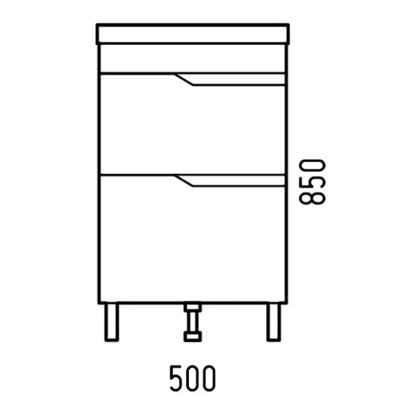 Тумба напольная Теона 82,5х50х38см цвет белый Тумба напольная Теона 82,5х50х38см цвет белый
