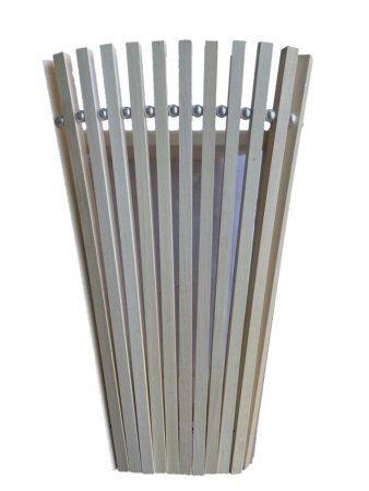 Абажур для бани Лесдар Луч, угловой липа 25х35 см