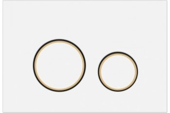 Клавиша для инсталляции  Cersanit TWINS цвет белый матовый