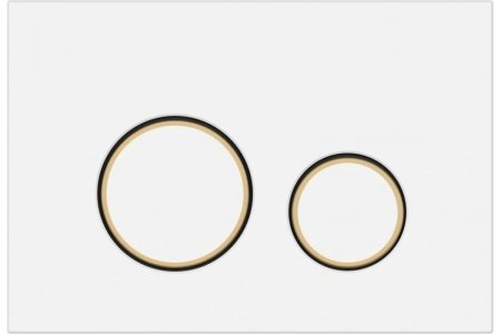 Клавиша для инсталляции  Cersanit TWINS цвет белый матовый