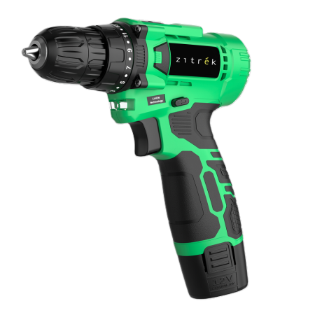 Дрель-шуруповерт аккумуляторная ZITREK Green 12 Li Plus Li-lon 12В 1x1,5Ач 24Нм