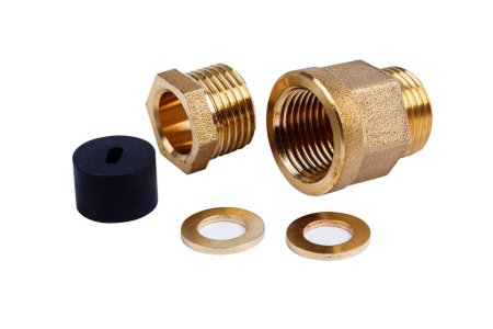 Сальник для подключения греющего кабеля в трубу наружная наружняя 1/2"-3/4"