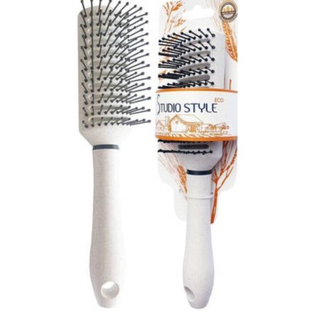 Расчёска для волос брашинг BEAUTY STYLE Eco пластик 23см белый