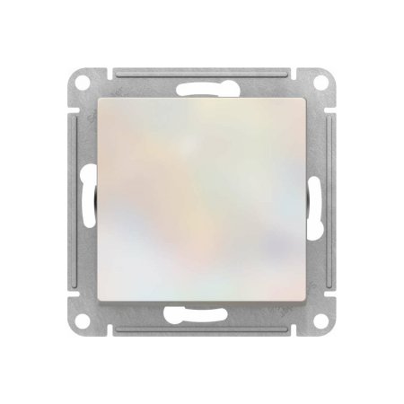 Выключатель встраиваемый Schneider Electric AtlasDesign 1 кл. жемчуг, без подсветки, арт. ATN000411
