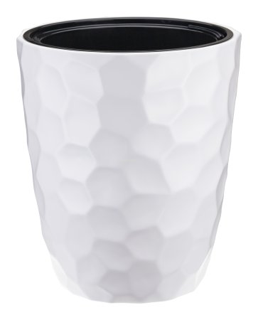 Кашпо с вкладышем Мозаика 9/19,5л Ø34см белый