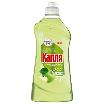 Средство для мытья посуды Капля Яблоко 500мл