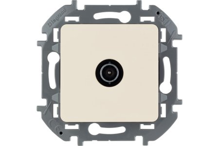 Розетка TV оконечная встраиваемая Legrand Inspiria цвет слоновая кость, арт. 673871